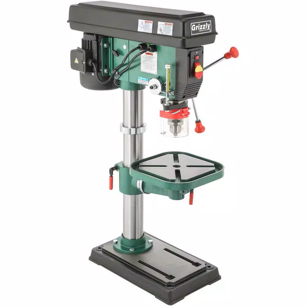 Grizzly Industrial 12-Speed Heavy-Duty Bench-Top Drill Press with 3/4 HP Motor