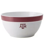 College Kitchen Collection Texas A&M Aggies 3-Piece Nesting Party Bowl Set, Maroon Melamine thumbnail 4