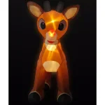 Fraser Hill Farm 15 ft. Pre-Lit Reindeer Christmas Inflatable with Moving Head thumbnail 1