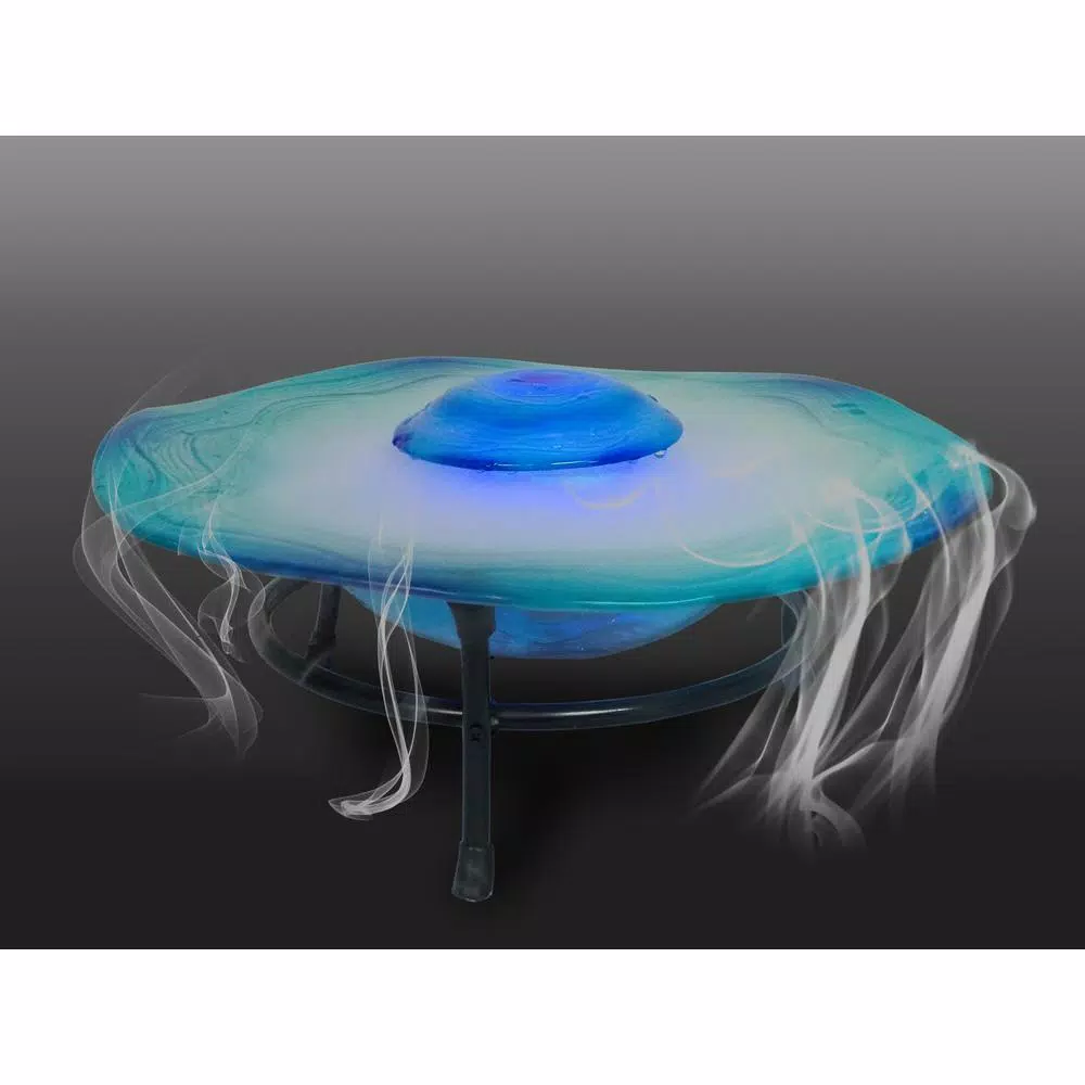 X Brand Canary Mist Fountain and Aromatherapy Oil Diffuser with Inline Control and 12 Color Changing LED Lights