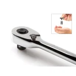 Tekton 1/4 Inch Drive x 6 Inch Quick-Release Ratchet, 90-Tooth Ultra-Compact Design thumbnail 4