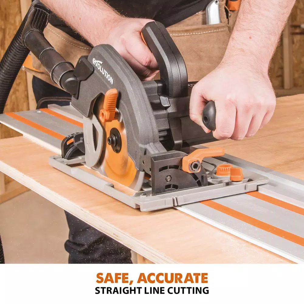 Evolution Power Tools Evolution ST1400 55 in. Circular Saw Track with Clamps and Carry Bag