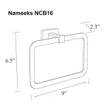 Nameeks General Hotel Wall Mounted Towel Ring, Chrome Finish thumbnail 2
