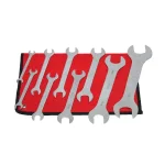 Grand Rapids Industrial Products Metric Super Thin Wrench Set, 9-Piece Open End/Box End Wrench Set with Storage Pouch thumbnail 1
