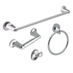 Design House Alta Bay 4-Piece Bathroom Hardware Accessory Kit, Polished Chrome thumbnail 1