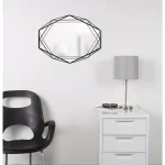 Umbra Prisma Modern Wall Mirror - Black Metal Frame (22.38 x 17 in) thumbnail 1