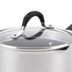 Circulon Momentum 3-Quart Stainless Steel Nonstick Straining Saucepan with Glass Lid thumbnail 6