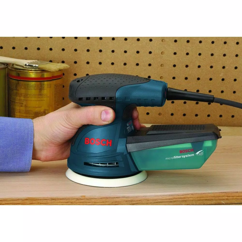Bosch 5 in. Corded Single Speed Palm Random Orbital Sander/Polisher, 2.5 Amp