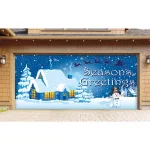 My Door Decor Winter Wonderland Christmas Garage Door Decor Mural - 7 ft. x 16 ft. Double Car Garage Decor thumbnail 2