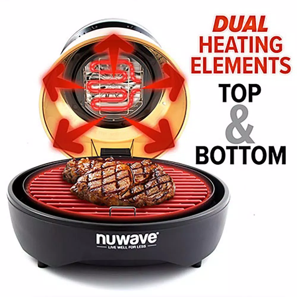 NuWave Primo Convection Oven with Integrated Non-Stick Grill Plate and Digital Temperature Probe