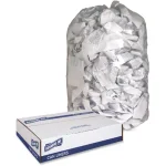 Genuine Joe 60 Gallon Clear Trash Can Liners, Low Density, 100-Count Coreless Roll thumbnail 2