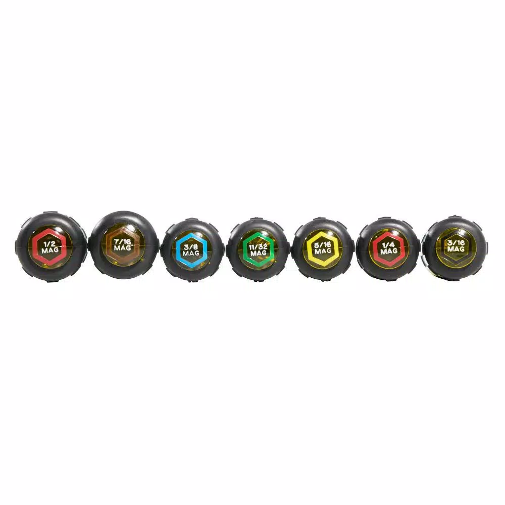 Klein Tools 7-Piece Magnetic Nut Driver Set with 6 in. Hollow Shafts and Cushion-Grip Handles