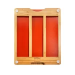 Seville Classics Bamboo Cutting Board Set with 7 Color-Coded Flexible Mats and Food Icons thumbnail 6