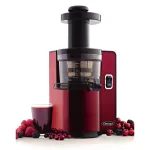 Omega Vertical Slow Speed Masticating Juicer, 150W, Red thumbnail 4