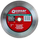 Quasar Tile Kut Platinum 7 in. Continuous Rim Diamond Blade for Tile, Stone, Marble & Granite thumbnail 1