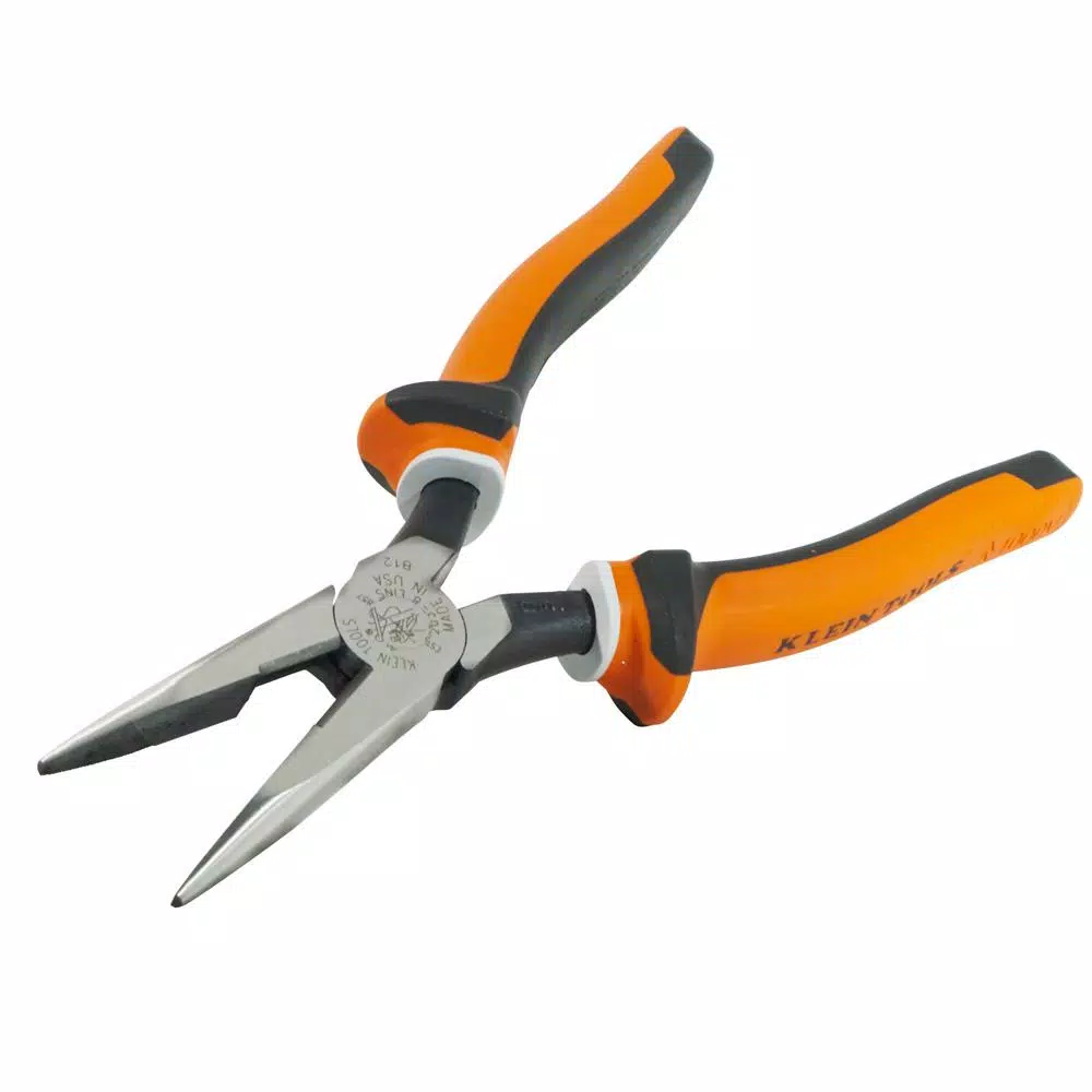 Klein Tools 8 in. Insulated Long Nose Side-Cutting Pliers, 1000V VDE Certified