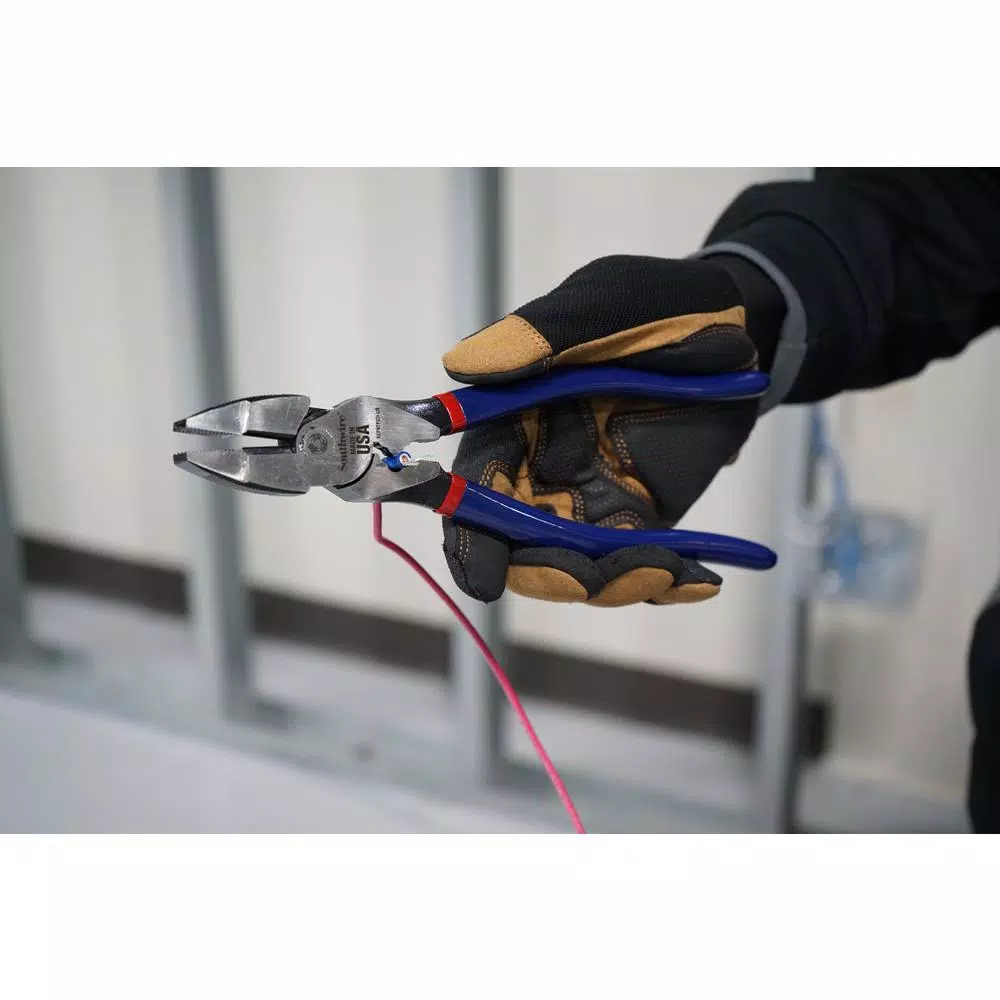 Southwire 9 in. High-Leverage Side Cutting Pliers with American Forged Steel