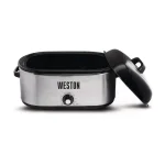 Weston 22 Qt. Stainless Steel Electric Roaster Oven, 1450W thumbnail 2
