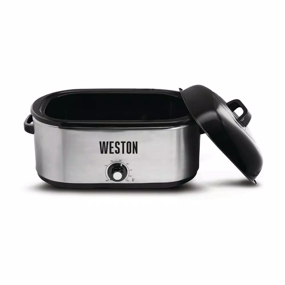 Weston 22 Qt. Stainless Steel Electric Roaster Oven, 1450W
