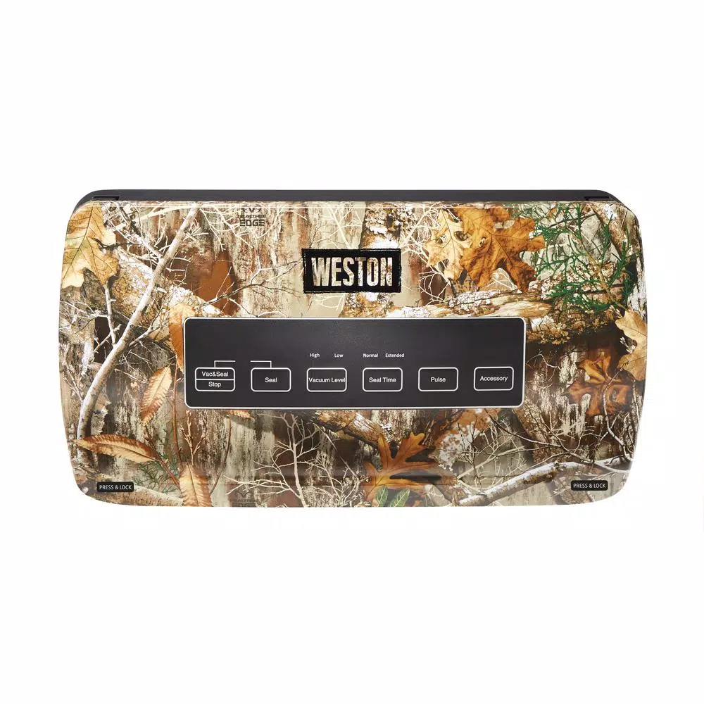 Weston Realtree by Weston Camouflage Food Vacuum Sealer with Roll Storage and Bag Cutter