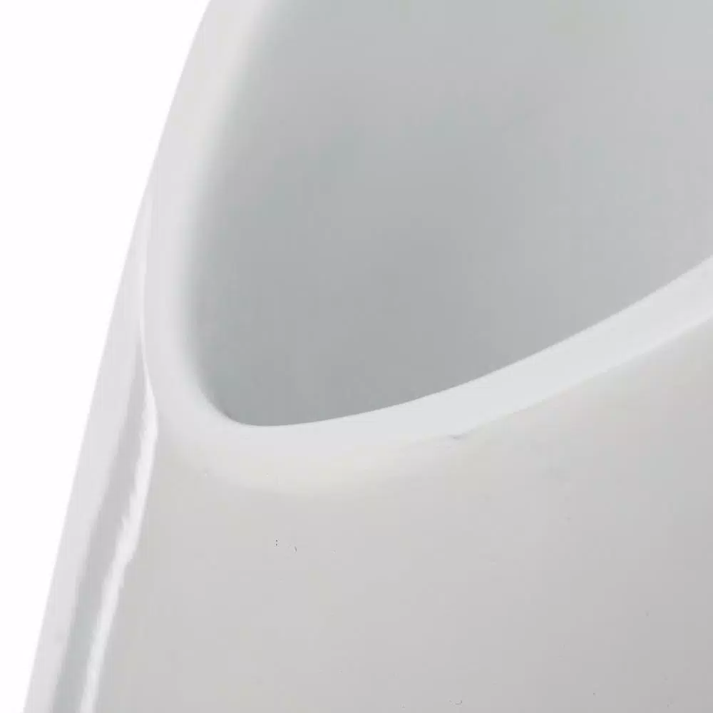Uniquewise Modern White Magnesium Oxide Large Decorative Floor Vase - 40.5 in.