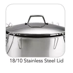Tramontina Gourmet Prima 16 Qt. Stainless Steel Stock Pot Set with Lid and 4-Piece Pasta Inserts thumbnail 6