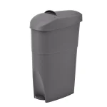 Alpine Industries 19 qt. Gray Step-On Waste Basket & Sanitary Napkin Receptacle thumbnail 1