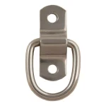 CURT Stainless Steel Surface-Mounted Tie-Down D-Ring, 1,200 lb. Capacity thumbnail 2