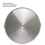Ecolution Pure Intentions 16 Qt. Stainless Steel Stock Pot with Glass Lid thumbnail 6