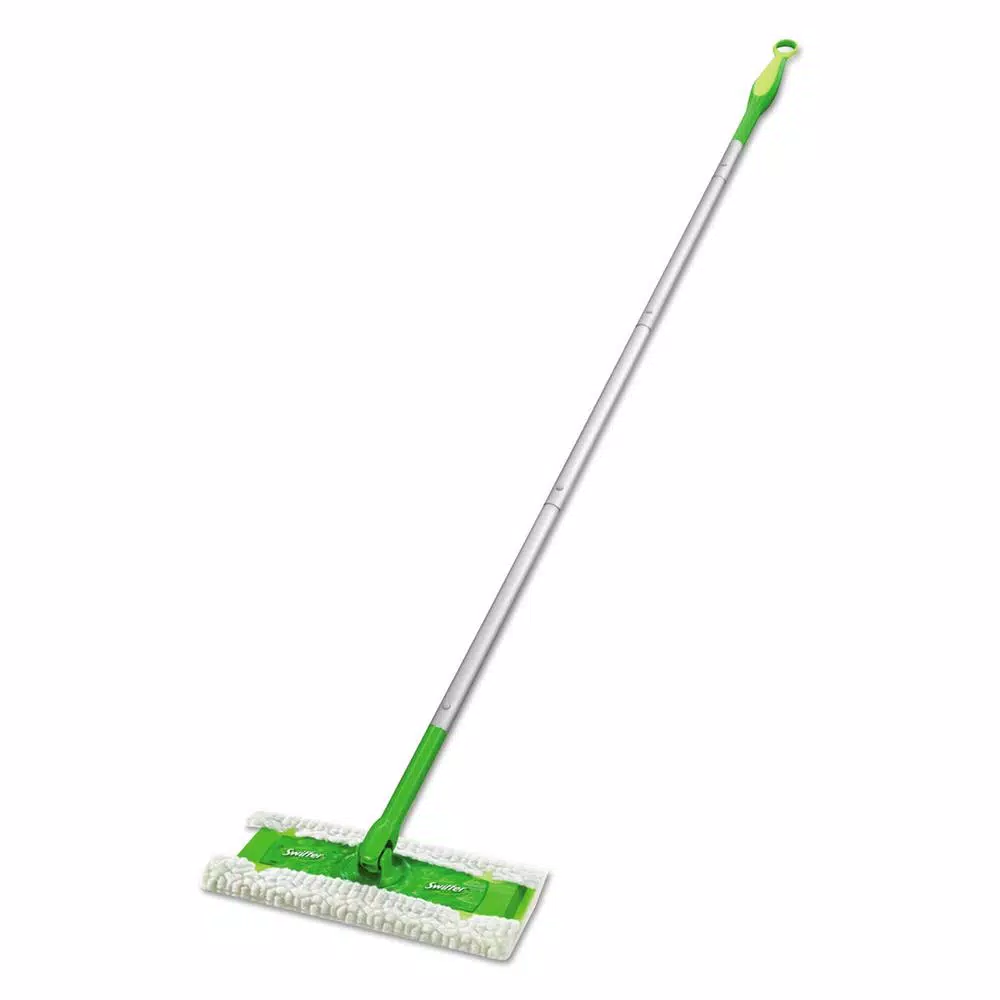 Swiffer Sweeper Dry and Wet Mop Starter Kit, Flat Mop with Aluminum Handle (Case of 3)