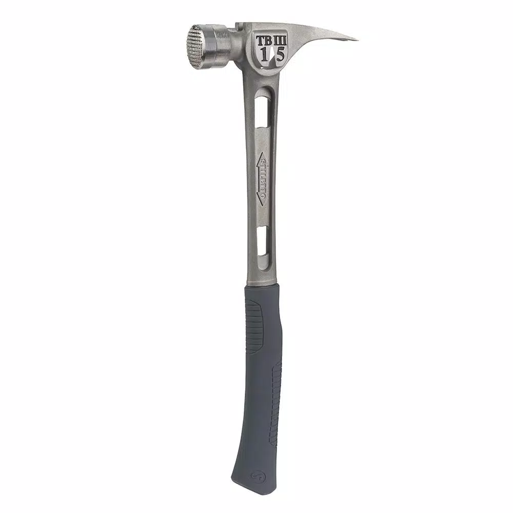 Stiletto TB3MC Ti-Bone 15 oz. Titanium Milled Face Hammer with 18 in. Curved Handle
