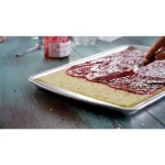 Doughmakers 10 x 15 in. Heavy Gauge Aluminum Jelly Roll Pan with Patented Pebble Pattern thumbnail 4