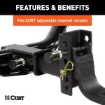 CURT Channel Mount Lock Set, 5/8" Diameter, Keyed Alike thumbnail 6