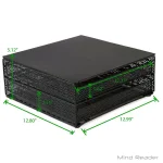 Mind Reader 72-Capacity Double K-Cup Storage Drawer, Black Metal Mesh Coffee Pod Organizer thumbnail 7
