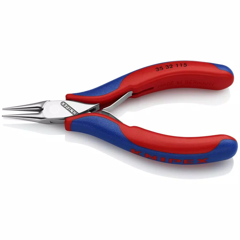 KNIPEX 4-1/2 in. Electronics Pliers with Round Tips and Comfort Grip