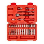 TEKTON 33-Piece 1/4 in. Drive 6-Point Metric Socket and Ratchet Set thumbnail 1