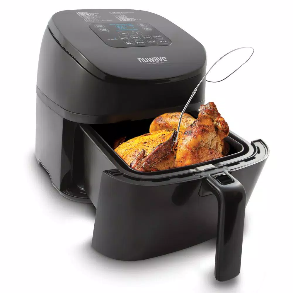 NuWave Brio Digital Air Fryer, 4.5 Qt., 1500W, Black