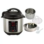 GoWISE USA 8 Qt. Stainless Steel Electric Pressure Cooker and Slow Cooker with 12 Presets thumbnail 3