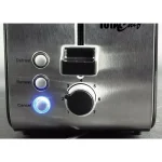 Total Chef 2-Slice Stainless Steel Toaster with 7 Browning Settings and 800W Power thumbnail 2