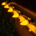 Wintergreen Lighting OptiCore C7 LED Gold Smooth Opaque Christmas Light Bulbs, 25-Pack thumbnail 3