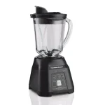 Hamilton Beach 40 oz. Smoothie Smart Blender, 2-Speed Black Glass Jar Blender thumbnail 1