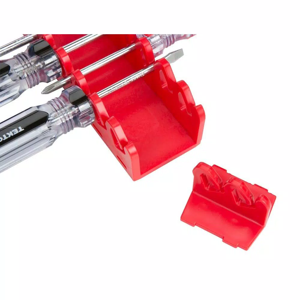TEKTON 10-Slot Screwdriver Organizer and Holder with Folding Handle