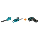 Makita 18V X2 LXT 36V Cordless Blower and 14 in. Chainsaw Combo Kit with (2) 5.0 Ah Batteries and Charger thumbnail 1