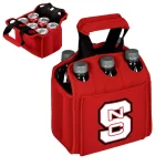 Picnic Time North Carolina State University Wolfpack 6-Bottle Insulated Neoprene Beverage Carrier - Red thumbnail 2