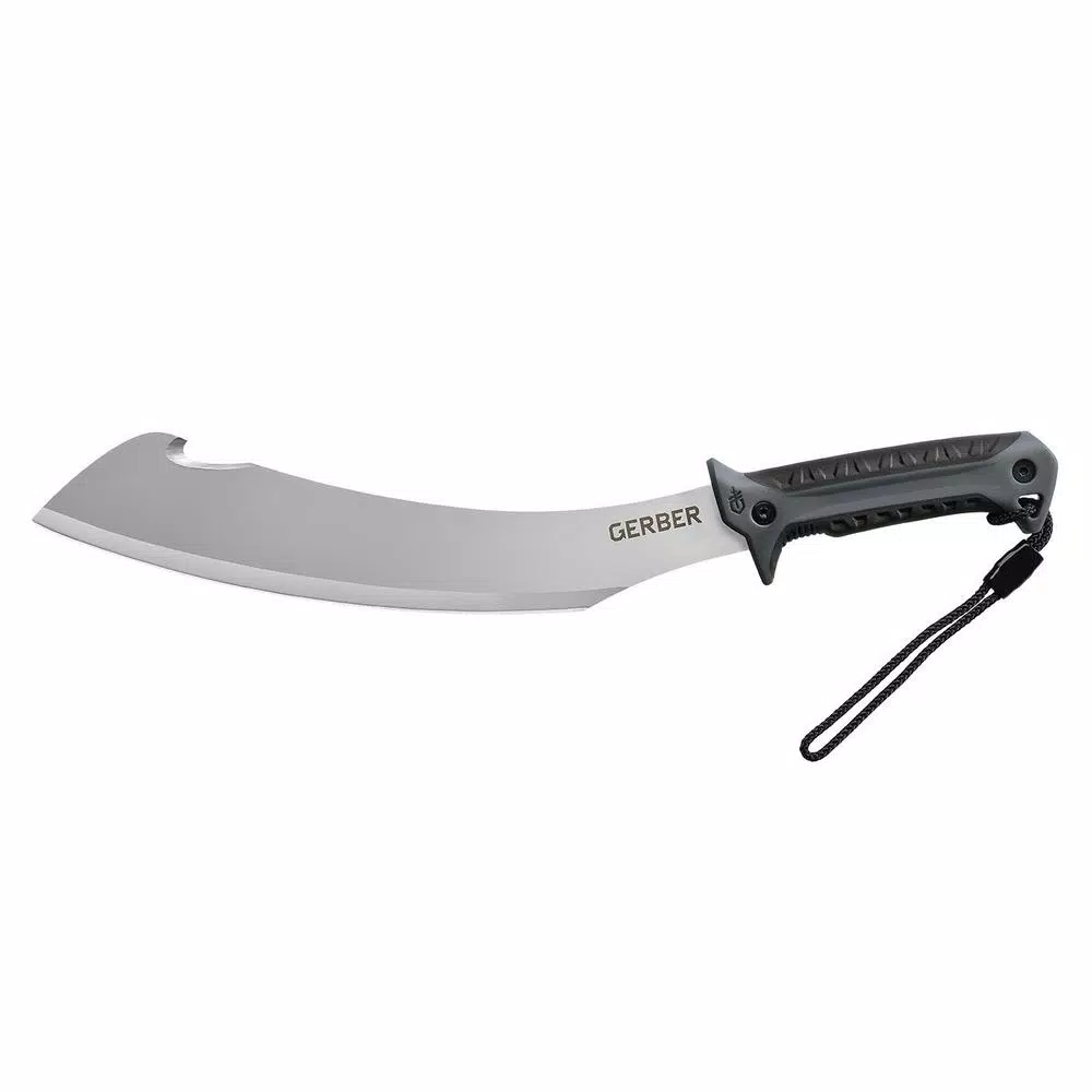 Gerber Broadcut 13.1 in. Stainless Steel Machete with Hook and Cut Notch