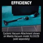 Makita Cyclonic Vacuum Attachment for 18V LXT and 12V CXT Hand Vacuums thumbnail 6