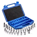 XtremepowerUS 35-Piece Torx Tamper Proof and External Star Socket Bit Set, S2 Steel & CR-V thumbnail 1
