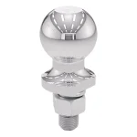 CURT 2-Inch Trailer Hitch Ball, 3,500 lbs Capacity, 3/4" x 1-3/4" Shank, Chrome Finish thumbnail 2