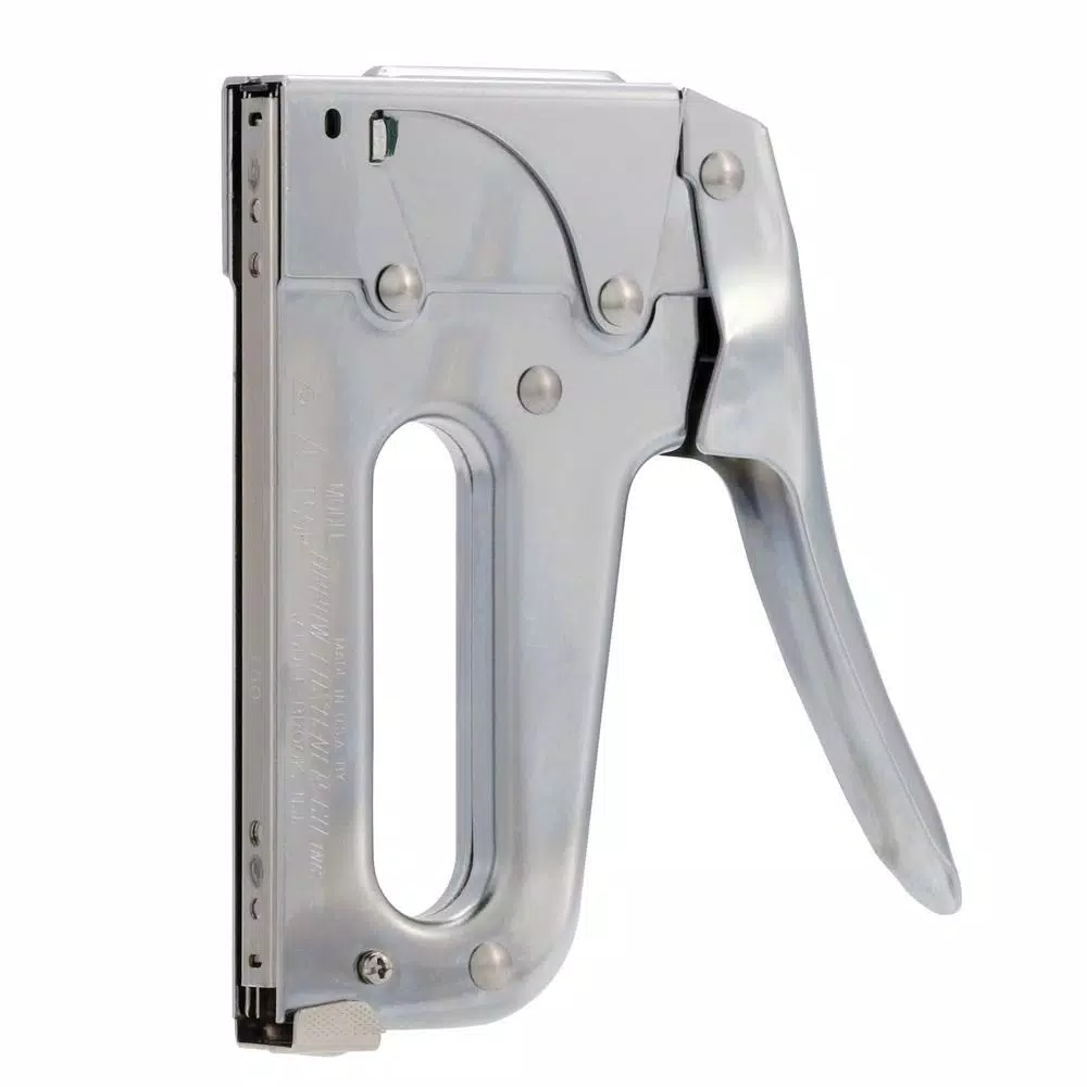 Arrow T50 Heavy Duty Staple Gun, Chrome Steel Hand Stapler