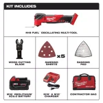 Milwaukee M18 FUEL 18V Brushless Oscillating Multi-Tool Kit with 5.0 Ah Battery, Charger and Bag thumbnail 2